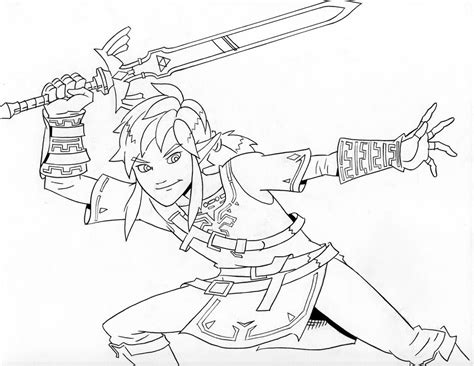 Zelda Breath Of The Wild Pages Coloring Sketch Coloring Page