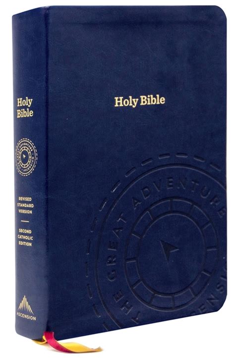 The Great Adventure Catholic Bible Rsv 2ce Blue Leather Cover