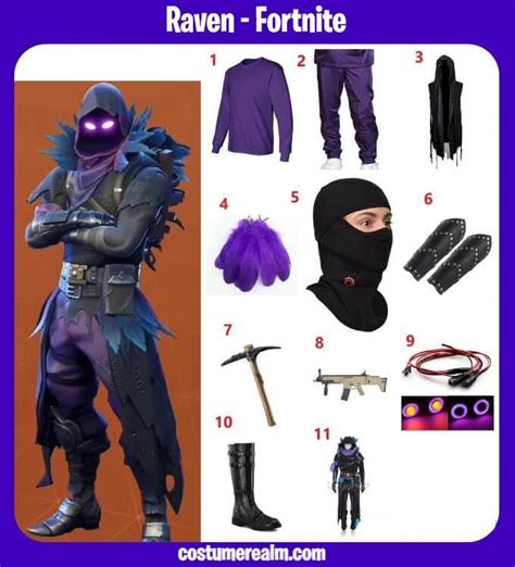 Raven Fortnite Costume Guide Embrace The Shadows This Halloween