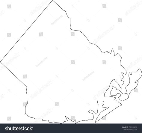 Atlantic County Map State New Jersey Stock Vector Royalty Free