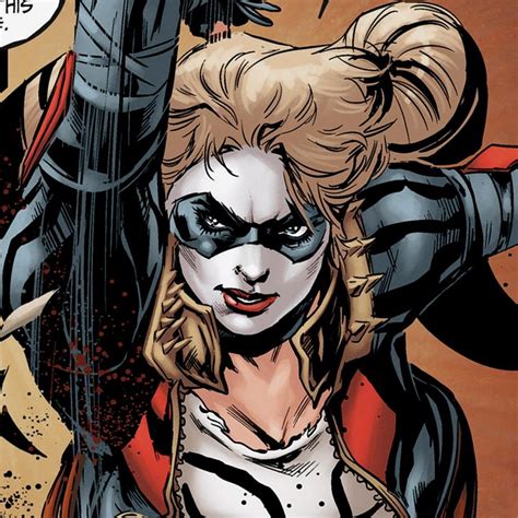 A Woman Dressed As Harley In A Comic