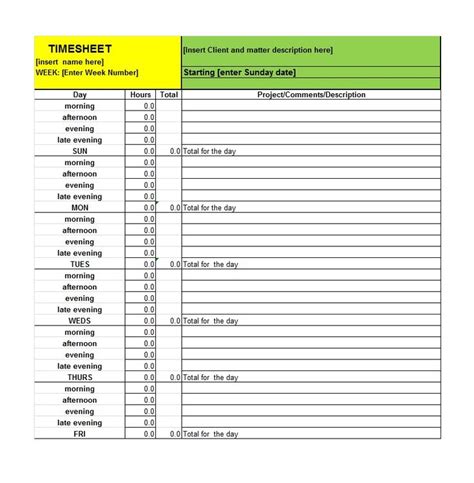 40 Free Timesheet Time Card Templates Template Lab Timesheet