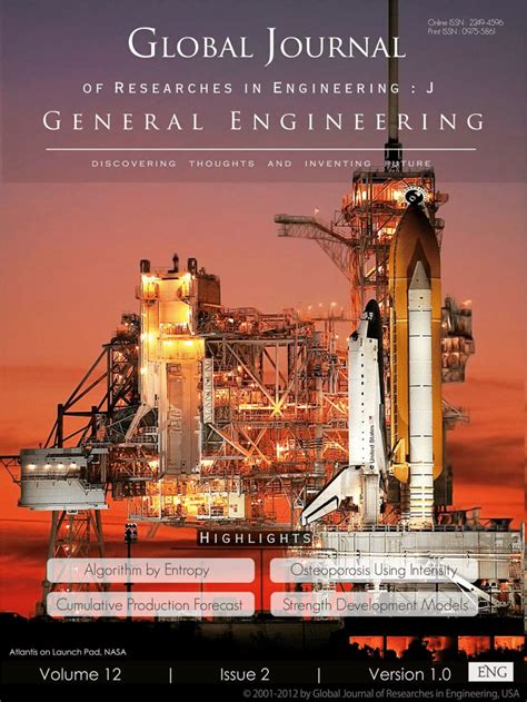 Pdf Global Journal Of Researches In Engineering J General Engineering
