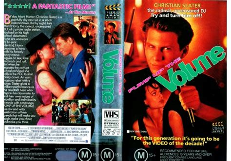 Pump Up The Volume 1990 On Video Box Office Australia Vhs Videotape