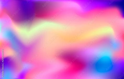 Holographic Background Colorful Smooth Gradient Hologram Color Vector