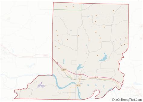Map Of Conway County Arkansas Địa Ốc Thông Thái