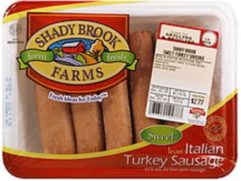 Shady Brook Farms Sweet Lean Italian Turkey Sausage 6 Ea Nutrition