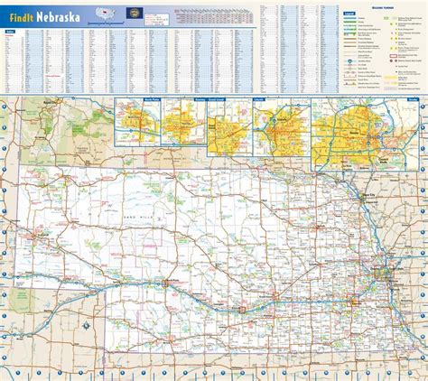 Nebraska State Map Map Of Nebraska With Cities