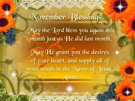 November Blessings To All Of You November Pictures Blessed
