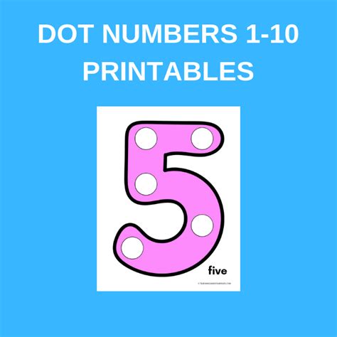 Free Printable Number Cards With Dots High Resolution Printable 10
