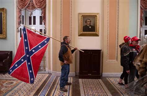 The Confederate Battle Flag Which Rioters Flew Inside The Us Capitol