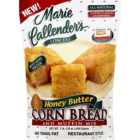 Marie Callenders Corn Bread And Muffin Mix Restaurant Style Honey Butter 16 Oz Shop