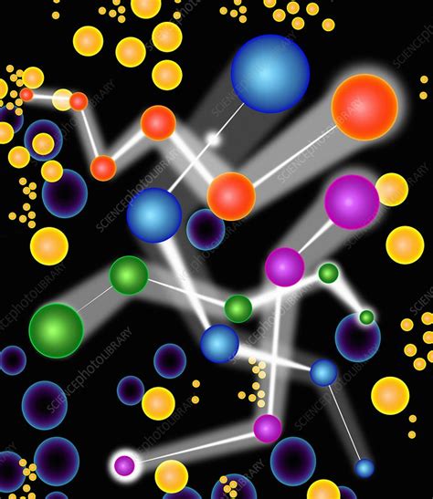 Subatomic Particles Artwork Stock Image F0030483 Science Photo
