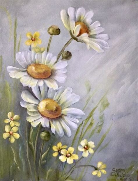 42 Simple And Easy Flower Paintings For Beginners Buzz Hippy Daisy