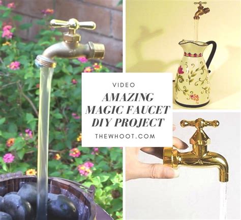 Suspended spigot garden bucket fountain / garden water feature the best amazon price in. DIY Magic Faucet Fountain | Diy water fountain, Diy ...