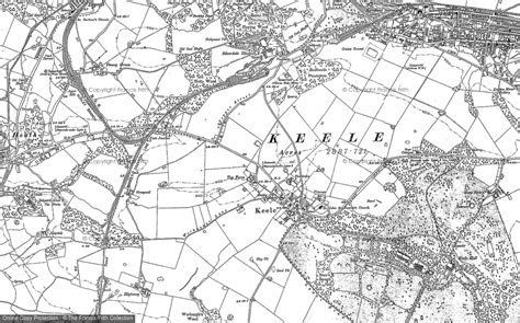 Historic Ordnance Survey Map Of Keele 1878 Francis Frith