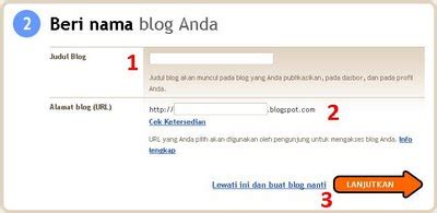 Cara buat blog di blogspot - Gemar Mencari Ilmu