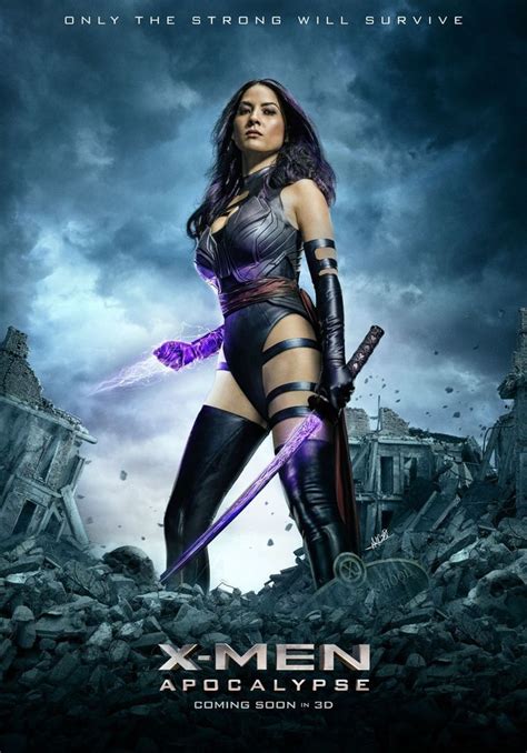 X Men Apocalypse Psylocke Movie Poster 24x36 Olivia Munn Marvel Girls Psylocke Marvel