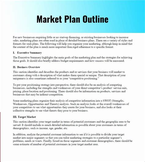 Target Market Examples Business Plan JonathonaresCopeland