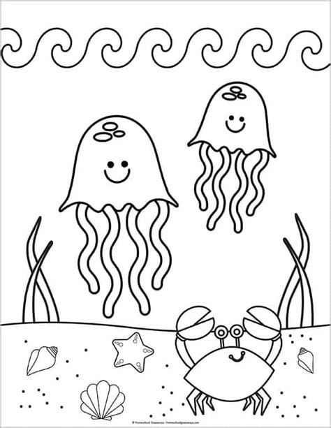 50 Ocean Coloring Pages For Kids To Print For Free