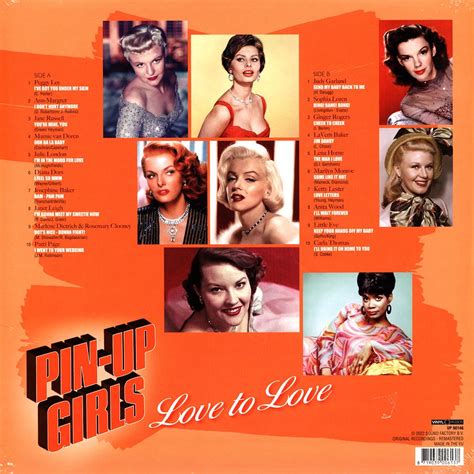 Va Pinup Girls Love To Love Record Store Day 2022 Blue Vinyl