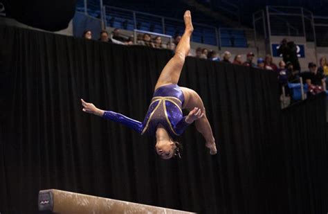 in the midst of a brilliant season lsu s sarah finnegan named sec gymnast of the year lsu