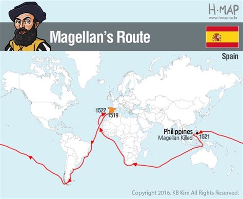 Magellan Route Map