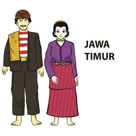 Mewarnai Gambar Pakaian Adat Jawa Timur Kartun Hijab Imagesee