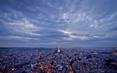 Aerial Photo Of Eiffel Tower Paris France Hd Wallpaper Wallpaper Flare