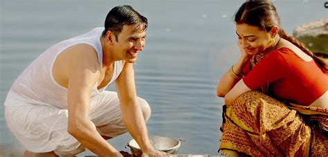 Radhika Apte Akshay Kumar Starrer Padman Movie Song Stills 7 Padman On Rediff Pages