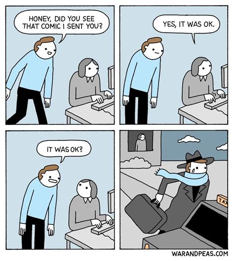 A Comic Strip With An Image Of A Man Sitting In Front Of A Computer