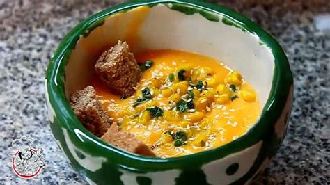 Receta De Sopa Cremosa De Calabaza Youtube