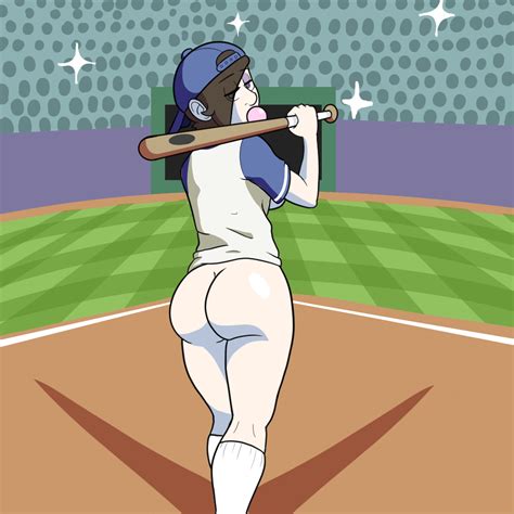 Rule 34 Ass Ass Baseball Bat Baseball Cap Baseball Uniform Bubble Butt Dashingnsordid Shayna