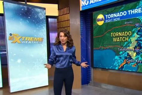 gma s ginger zee shows off fit figure in new workout video as meteorologist takes break from
