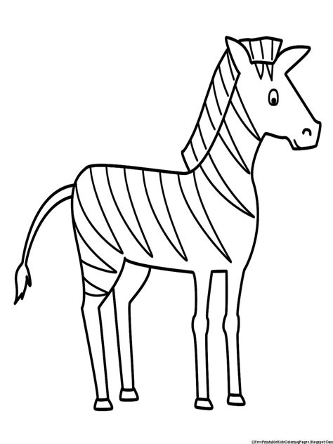 zebra outline  stripes  coloring pages