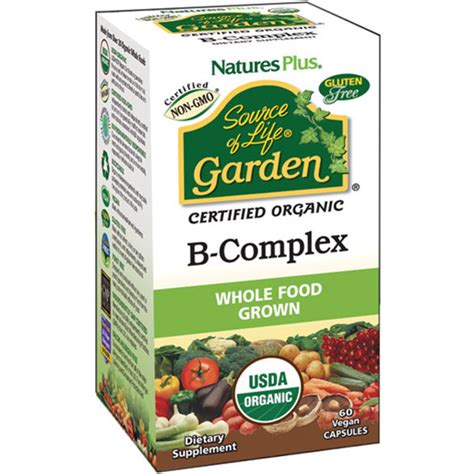 nature s plus source of life garden b complex 60 capsules 30 servings