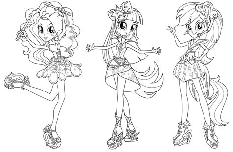 My Little Pony Coloring Pages Equestria Girls