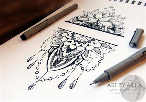 Tattoo Sketch Dotwork Mandala By Asikaart On Deviantart