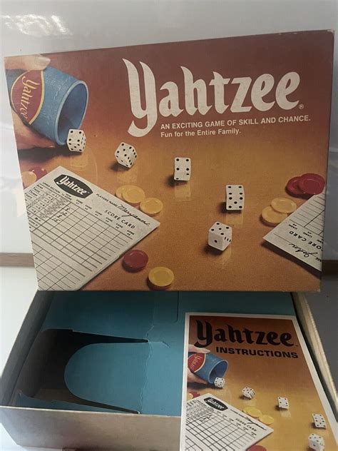 1975 Word Yahtzee Dice Game Milton Bradley Complete Ebay