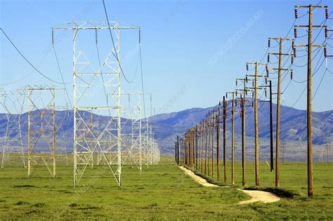 Power Lines California Stock Image T1940745 Science Photo Library