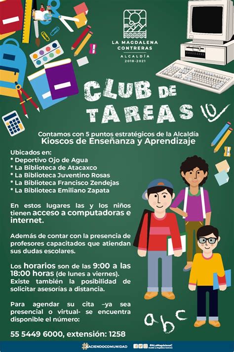 Magdalena Contreras Instala Club De Tareas Gratis Para Estudiantes De