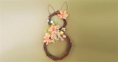 Rustic Bunny Willow Wreath For Easter Willow Wreath Easter Wreath