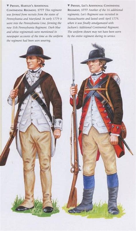 Hartleys Additional Continental Regiment Private 1779 And Lees