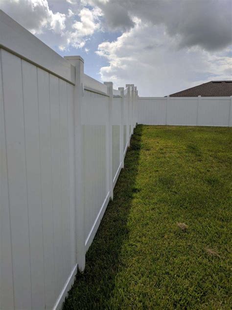 White Vinyl Privacy Fence Hercules Fence Company