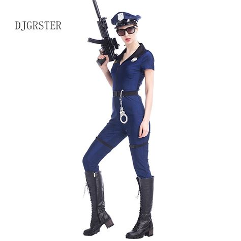 Djgrster 2020 Neue Stil Frauen Polizei Overalls Uniform Cosplay