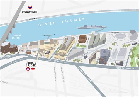 Map Of London Bridge Area Kaleb Watson