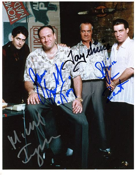 The Sopranos Cast Reprint Signed Photo 2 Rp James Gandolfini At Amazon
