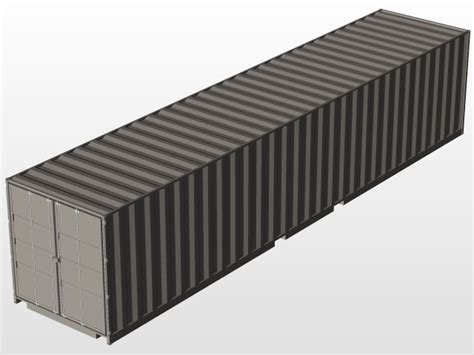 Shipping Container 3d Cad Model Library Grabcad