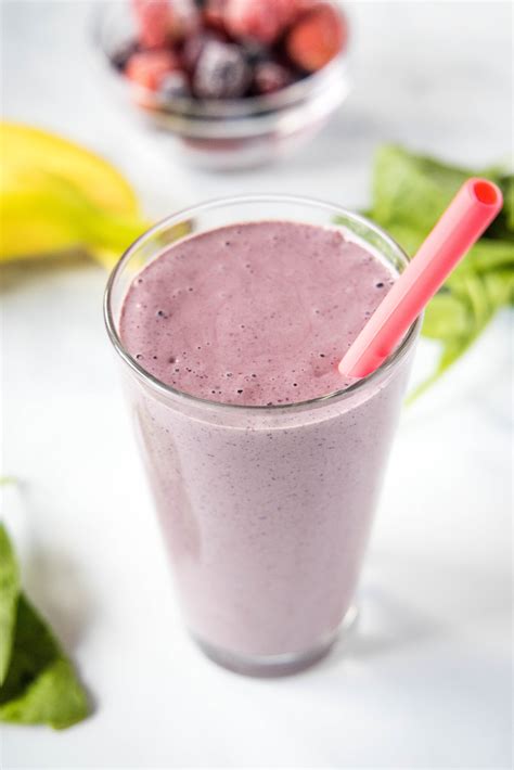 BEST Mixed Berry Smoothie Recipe With Meal Prep Option