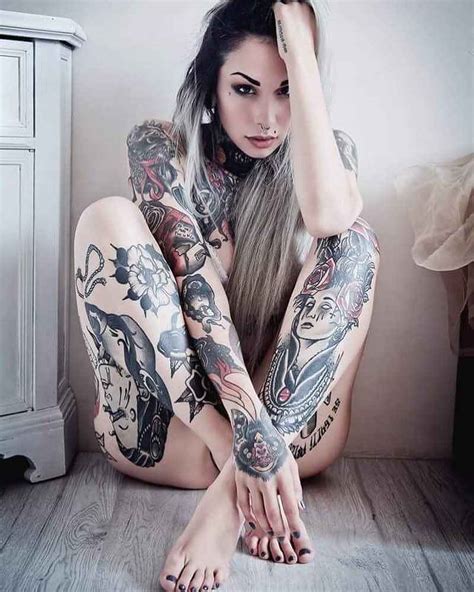 Tattooed Model Slim Suicide